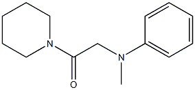 1-(N-Methyl-N-phenylglycyl)piperidine Struktur