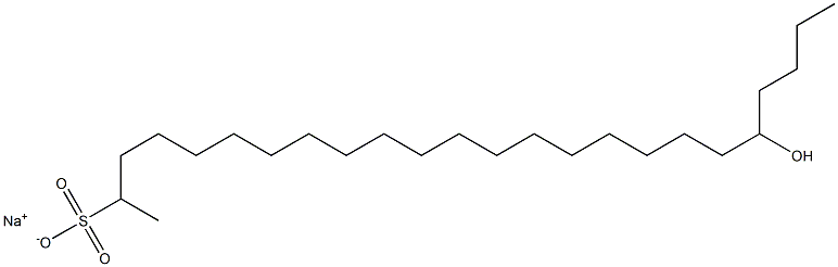 20-Hydroxytetracosane-2-sulfonic acid sodium salt Struktur