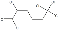 2,6,6,6-Tetrachlorohexanoic acid methyl ester Struktur