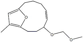 (5E)-4-Methoxymethoxy-12-methyl-13-oxabicyclo[8.2.1]trideca-1(12),5,10-triene Struktur