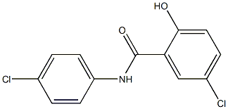 N-(4-Chlorophenyl)-2-hydroxy-5-chlorobenzamide Struktur