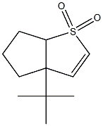 3a-tert-Butyl-3a,5,6,6a-tetrahydro-4H-cyclopenta[b]thiophene 1,1-dioxide Struktur