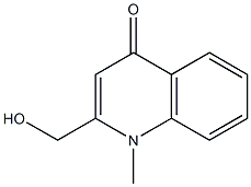 1-Methyl-2-(hydroxymethyl)quinolin-4(1H)-one Struktur