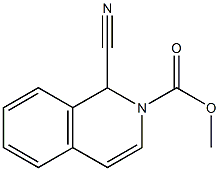 1-Cyano-1,2-dihydroisoquinoline-2-carboxylic acid methyl ester Struktur