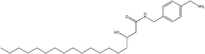 3-Hydroxy-N-(4-aminomethylbenzyl)stearamide Struktur