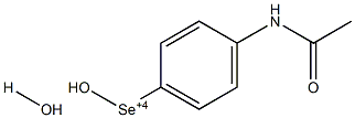 (4-Acetylaminophenyl)dihydroxyhydrideselenium(IV) Struktur