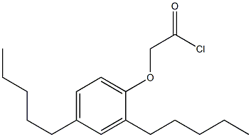 2,4-Diamylphenoxyacetic acid chloride Struktur