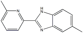 5-Methyl-2-(6-methyl-2-pyridinyl)-1H-benzimidazole Struktur