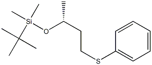 (R)-3-[[Dimethyl(1,1-dimethylethyl)silyl]oxy]-1-(phenylthio)butane Struktur