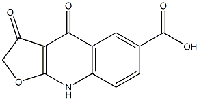 2,3,4,9-Tetrahydro-3,4-dioxofuro[2,3-b]quinoline-6-carboxylic acid Struktur