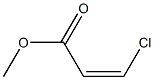 (Z)-3-Chloropropenoic acid methyl ester Struktur