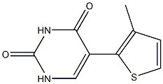 5-(3-Methylthiophen-2-yl)uracil Struktur