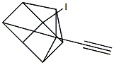 1-Ethynyl-4-iodopentacyclo[4.2.0.02,5.03,8.04,7]octane Struktur