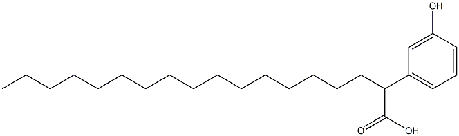 2-(3-Hydroxyphenyl)stearic acid Struktur