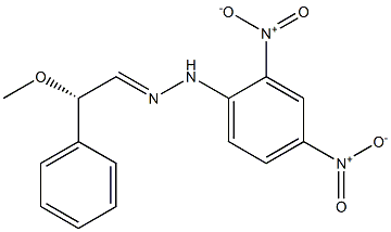 [S,(+)]-Methoxyphenylacetaldehyde 2,4-dinitrophenyl hydrazone Struktur