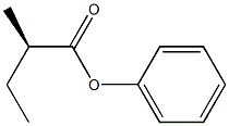 [R,(-)]-2-Methylbutyric acid phenyl ester Struktur