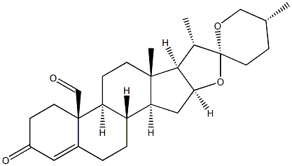 (25R)-19-Oxospirost-4-en-3-one Struktur