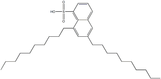 6,8-Didecyl-1-naphthalenesulfonic acid Struktur