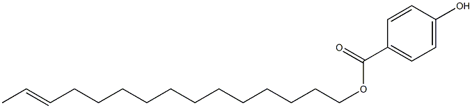 4-Hydroxybenzoic acid 13-pentadecenyl ester Struktur