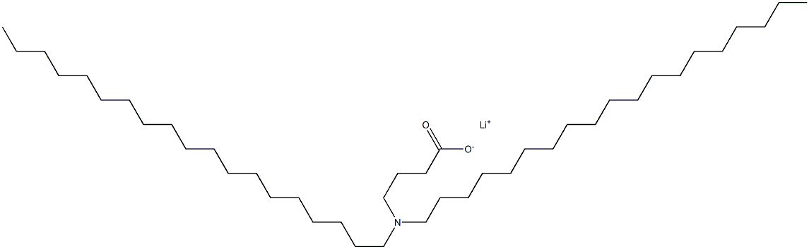 4-(Dinonadecylamino)butyric acid lithium salt Struktur