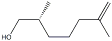 (R)-2,6-Dimethyl-6-hepten-1-ol Struktur