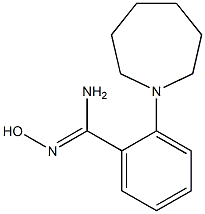 2-[(Hexahydro-1H-azepin)-1-yl]benzamide oxime Struktur