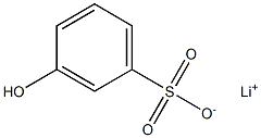 3-Hydroxybenzenesulfonic acid lithium salt Struktur