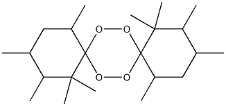 1,1,2,3,5,10,10,11,12,14-Decamethyl-7,8,15,16-tetraoxadispiro[5.2.5.2]hexadecane Struktur