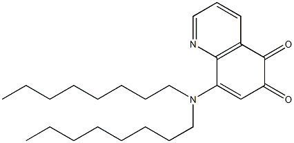 8-(Dioctylamino)quinoline-5,6-dione Struktur