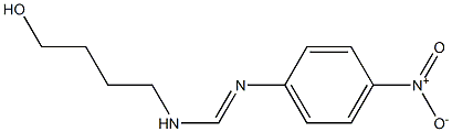 N1-(4-Hydroxybutyl)-N2-(4-nitrophenyl)formamidine Struktur