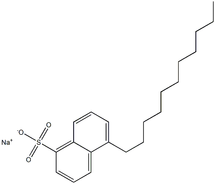 5-Undecyl-1-naphthalenesulfonic acid sodium salt Struktur