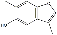 3,6-Dimethyl-5-hydroxycoumarone Struktur