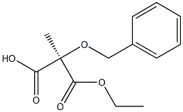 [R,(+)]-2-(Benzyloxy)-2-methylmalonic acid hydrogen 1-ethyl ester Struktur