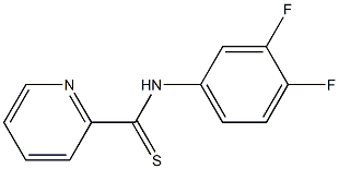 N-[3,4-Difluorophenyl]pyridine-2-carbothioamide Struktur