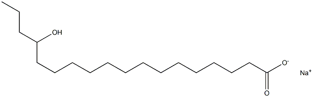 15-Hydroxystearic acid sodium salt Struktur