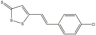 5-[2-(4-Chlorophenyl)ethenyl]-3H-1,2-dithiol-3-thione Struktur