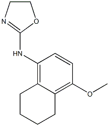 5,6,7,8-Tetrahydro-4-methoxy-N-(2-oxazolin-2-yl)-1-naphthalenamine Struktur