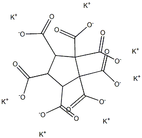 1,1,2,2,3,4,5-Cyclopentaneheptacarboxylic acid heptapotassium salt Struktur