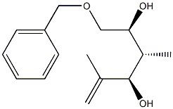 (2S,3R,4R)-1-(Benzyloxy)-3,5-dimethyl-5-hexene-2,4-diol Struktur