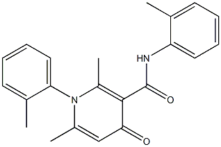 1,4-Dihydro-N,1-di(o-tolyl)-4-oxo-2,6-dimethylnicotinamide Struktur