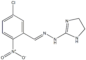 1-(2-Imidazolin-2-yl)-2-[(2-nitro-5-chlorophenyl)methylene]hydrazine Struktur