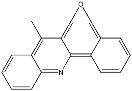 5,6-Epoxy-7-methylbenz[c]acridine Struktur