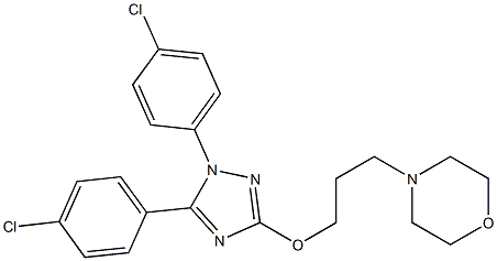 1,5-Bis(4-chlorophenyl)-3-(3-morpholinopropoxy)-1H-1,2,4-triazole Struktur