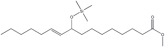 9-(Trimethylsiloxy)-10-hexadecenoic acid methyl ester Struktur