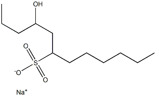 4-Hydroxydodecane-6-sulfonic acid sodium salt Struktur