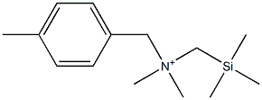 4-Methyl-N,N-dimethyl-N-(trimethylsilylmethyl)benzenemethanaminium Struktur