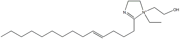 1-Ethyl-1-(2-hydroxyethyl)-2-(4-tetradecenyl)-2-imidazoline-1-ium Struktur