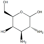 2,3-Diamino-2,3-dideoxy-D-galactopyranose Struktur