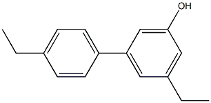 5-(4-Ethylphenyl)-3-ethylphenol Struktur