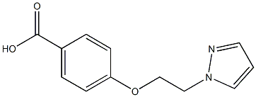 4-[2-(1H-Pyrazol-1-yl)ethoxy]benzoic acid Struktur